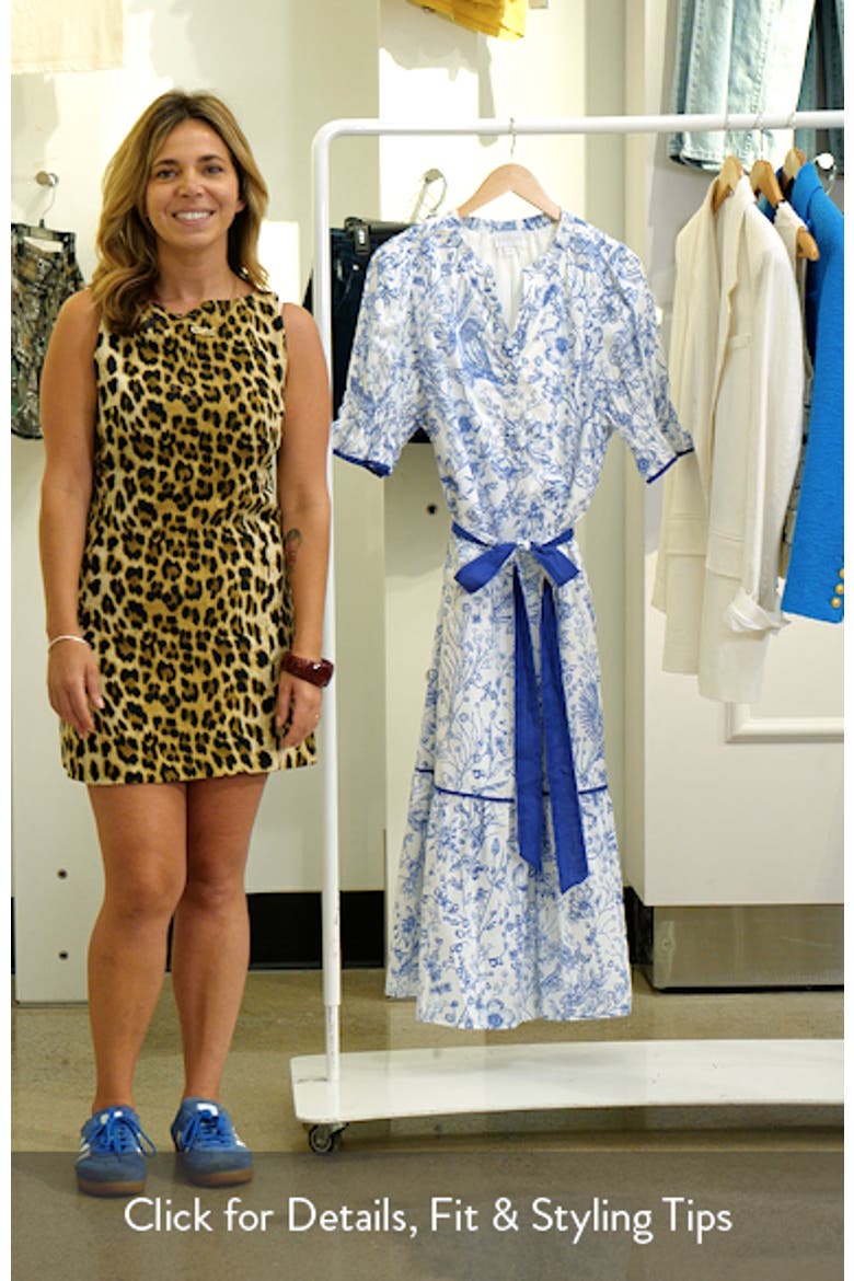 Eve Floral Nori Cotton Midi Dress video