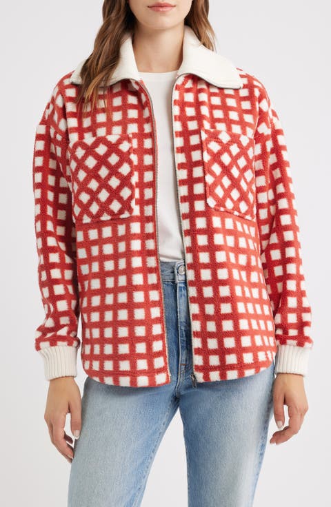 Plaid Fleece Jacket