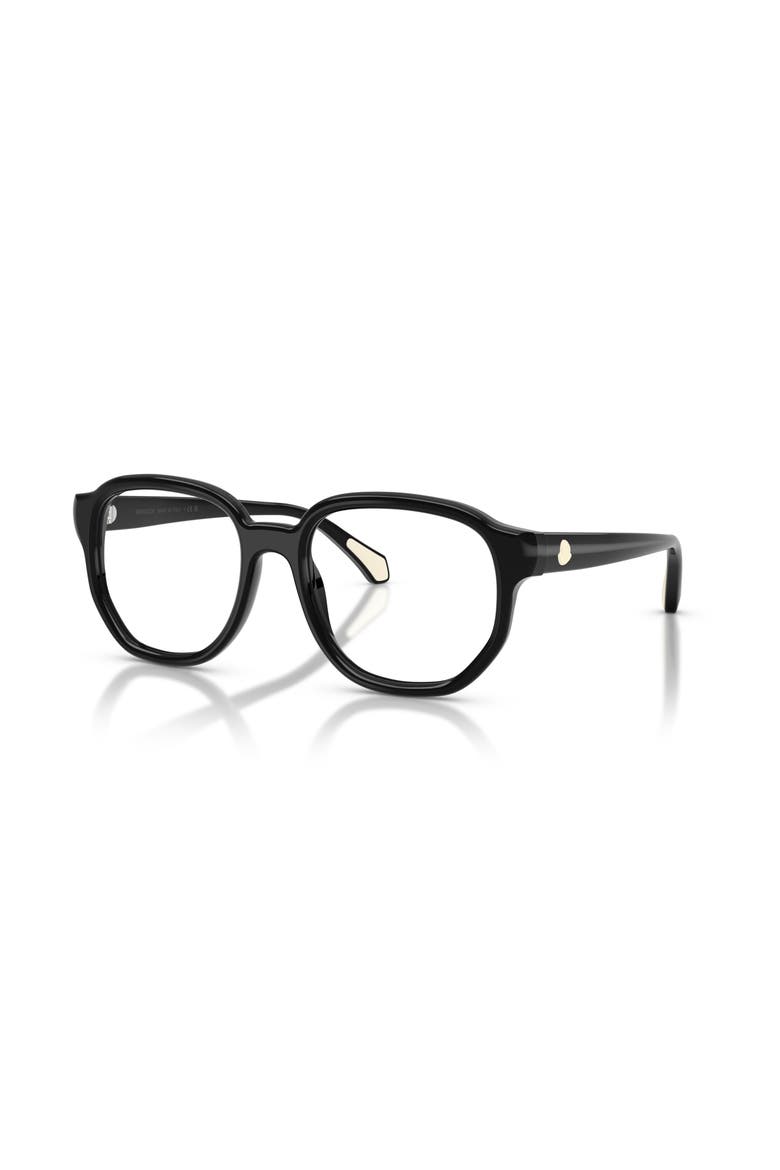 55mm Rectangle optical glasses, Main, color, Black