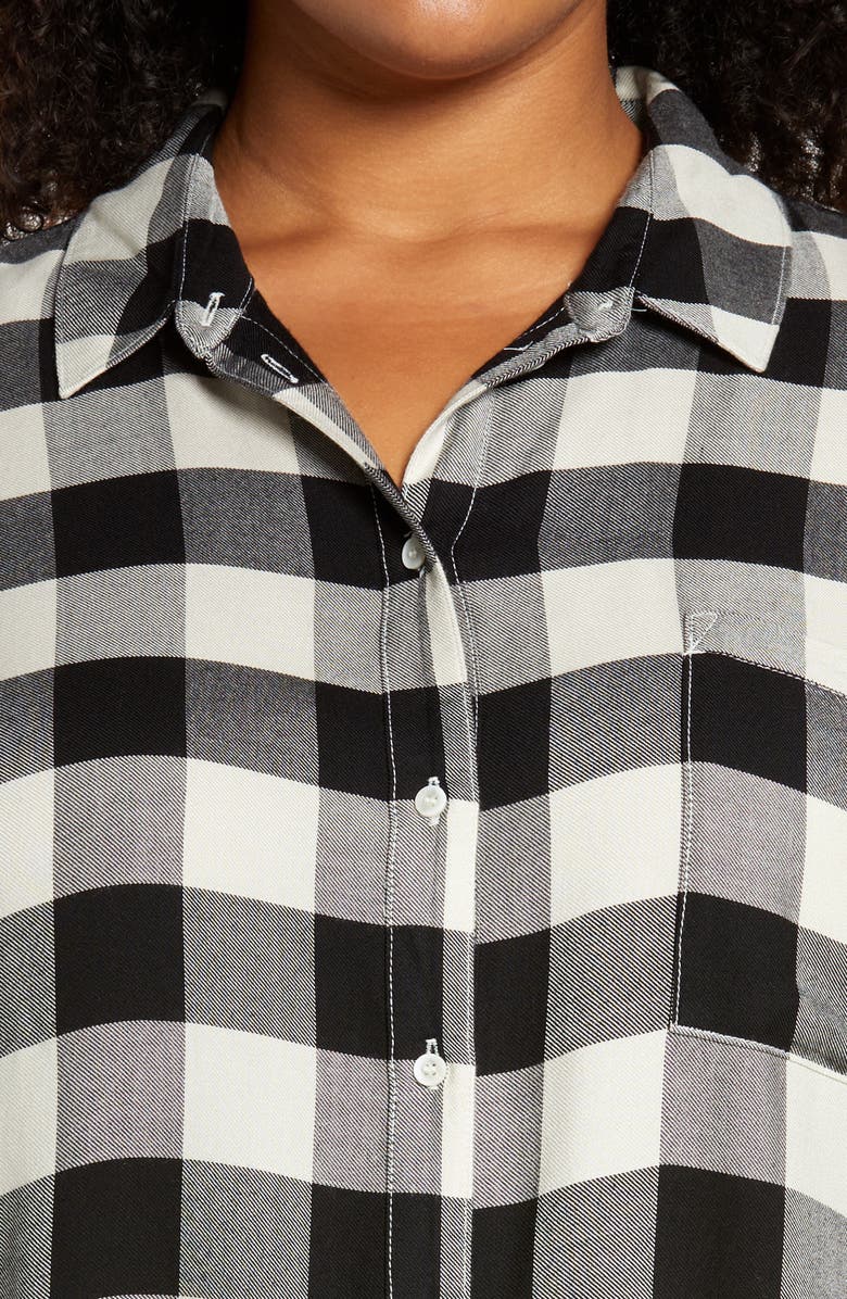 Treasure & Bond Plaid Boyfriend Shirt, Alternate, color,