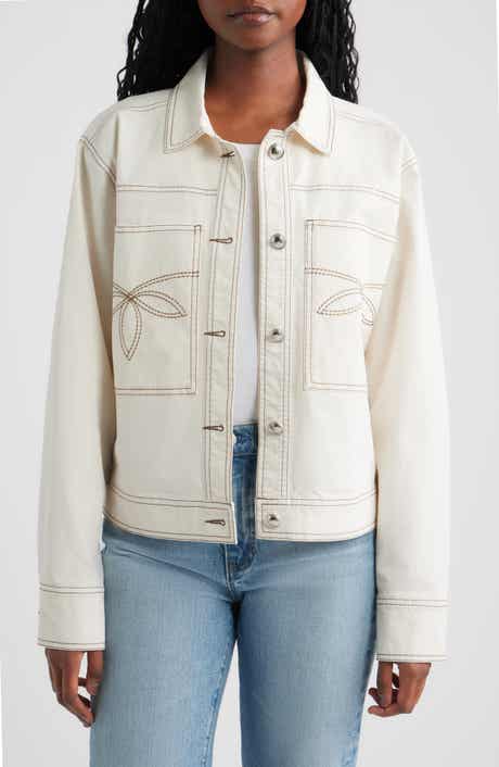 Briggs Topstitch Detail Stretch Cotton Jacket