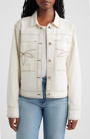 Rails Briggs Topstitch Detail Stretch Cotton Jacket