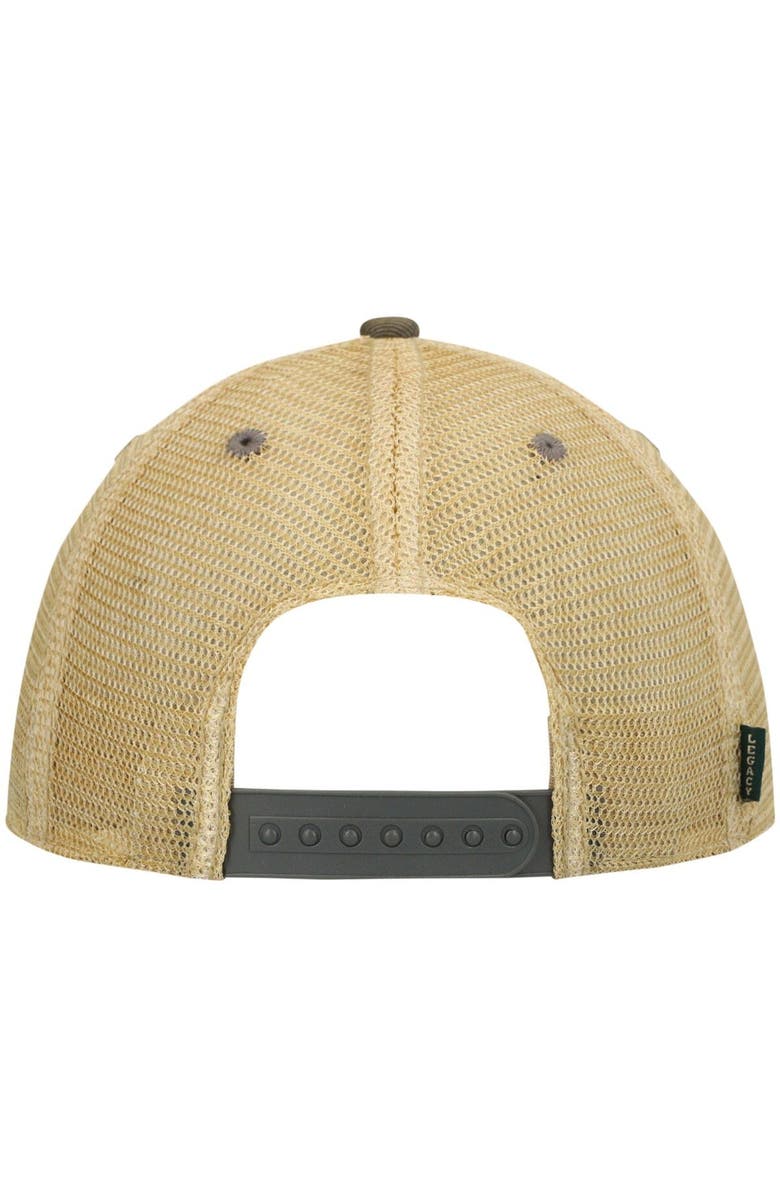 LEGACY ATHLETIC Men's Gray Clemson Tigers Legacy Point Old Favorite Trucker Snapback Hat, Alternate, color,