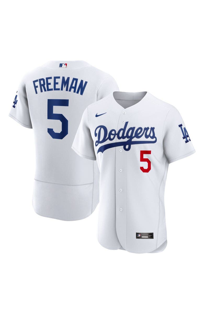 Nike Men's Nike Freddie Freeman White Los Angeles Dodgers Authentic Player Jersey, Main, color,