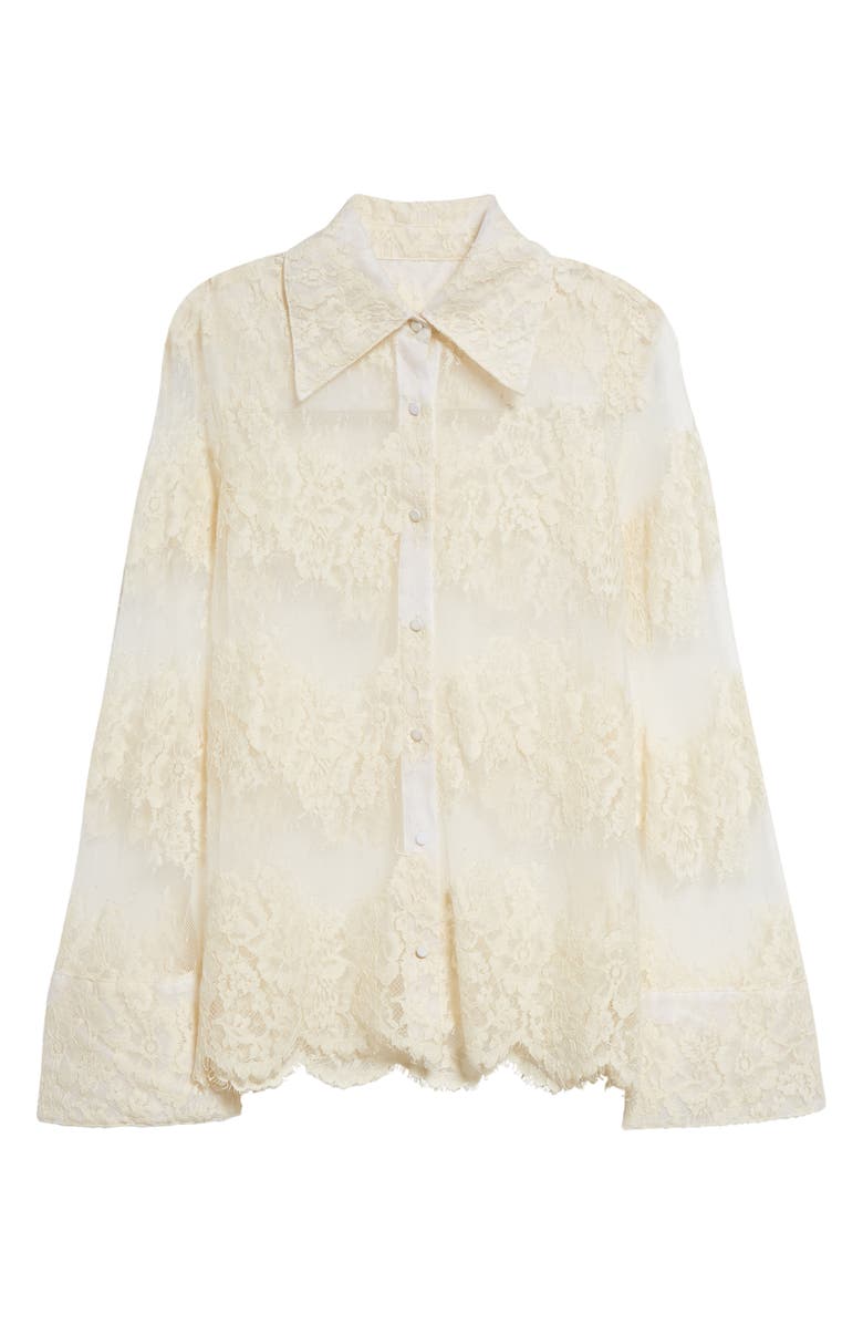 Cinq à Sept Missy Embroidered Floral Lace Mesh Top, Alternate, color,