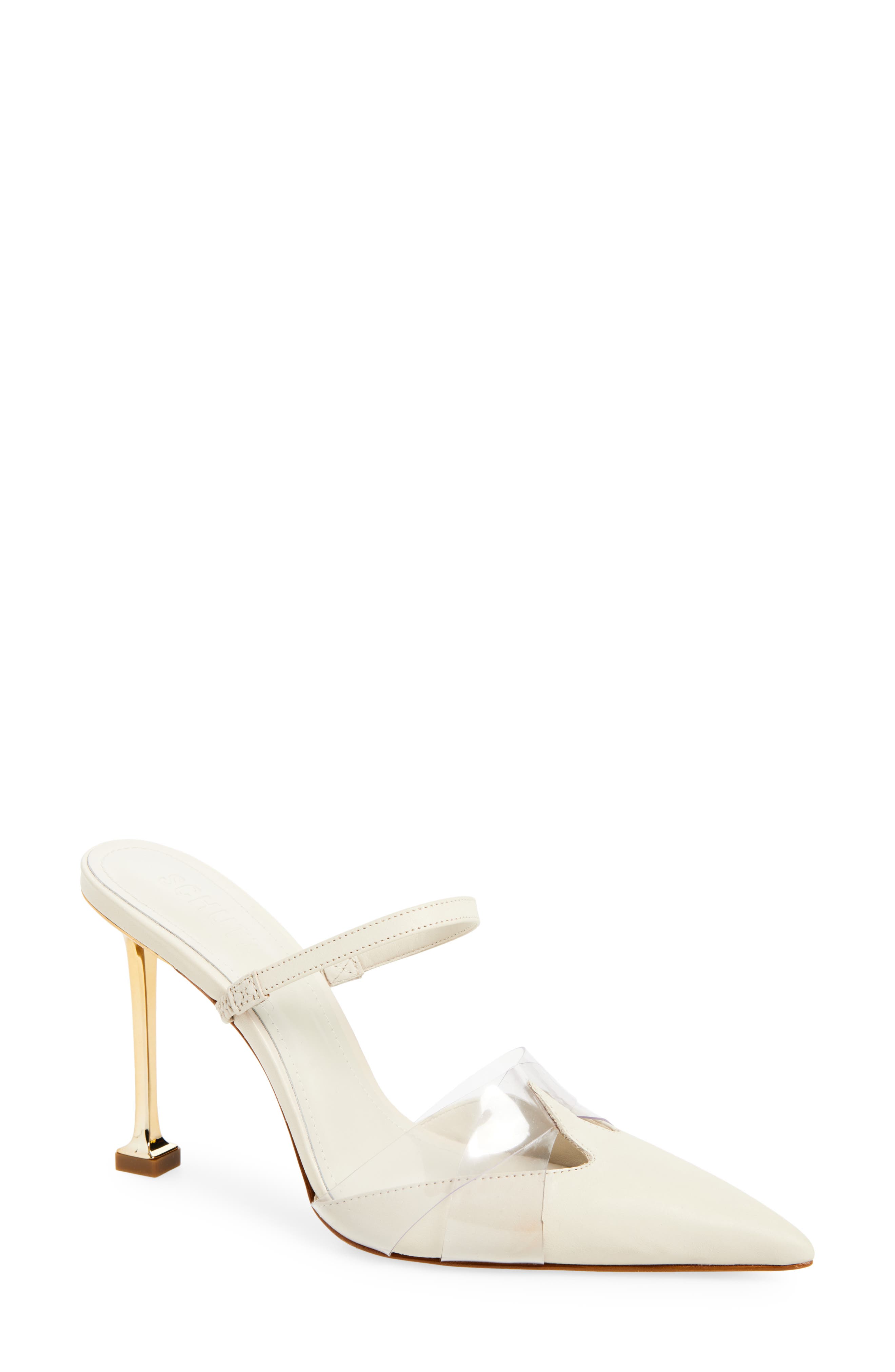 Schutz Tory Vinyl & Leather Mule Pump, Main, color, 