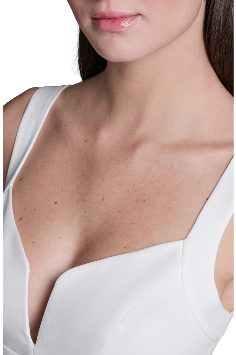 Creoe Scuba Midi Dress, Alternate, color, WHISPER WHITE