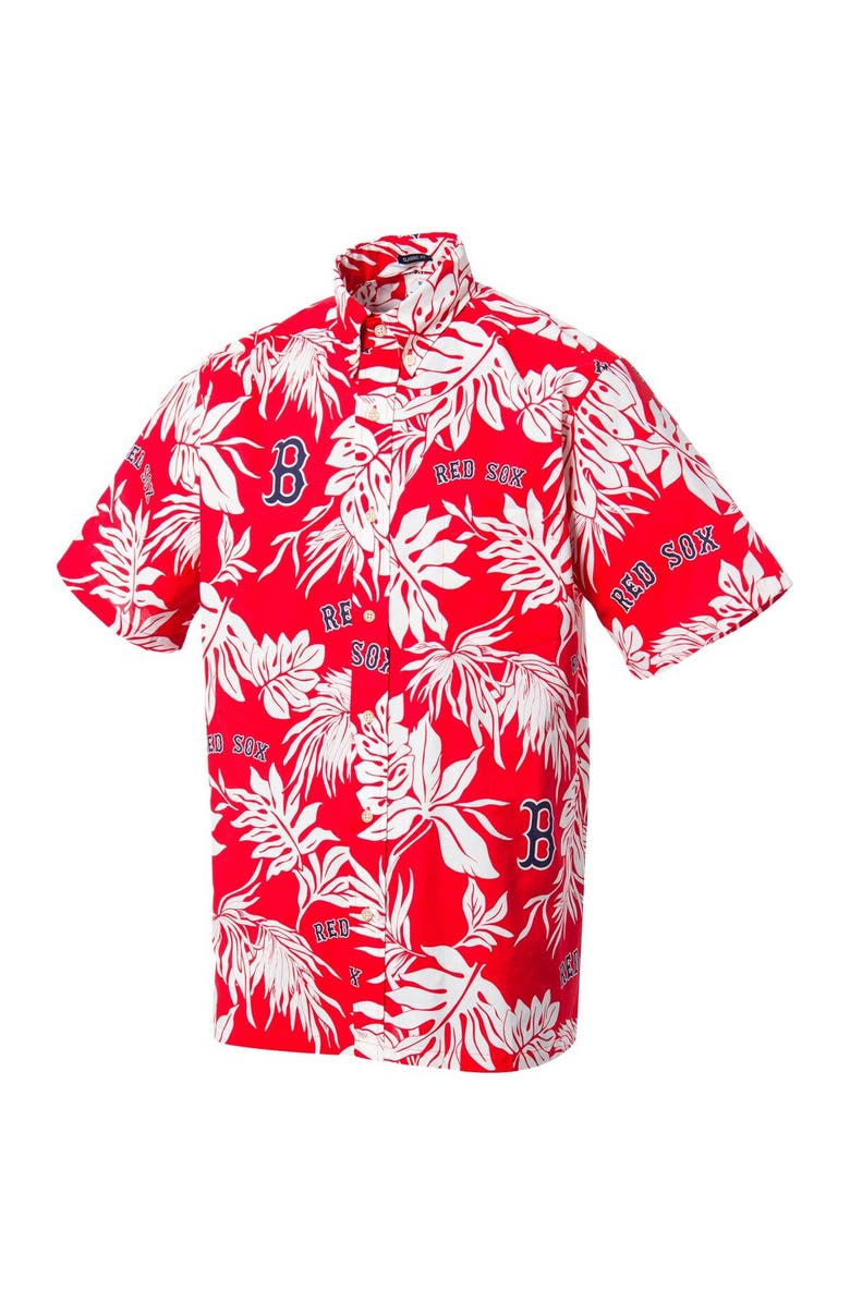 Reyn Spooner Men's Reyn Spooner Red Boston Red Sox Aloha Button-Down Shirt, Alternate, color, 
