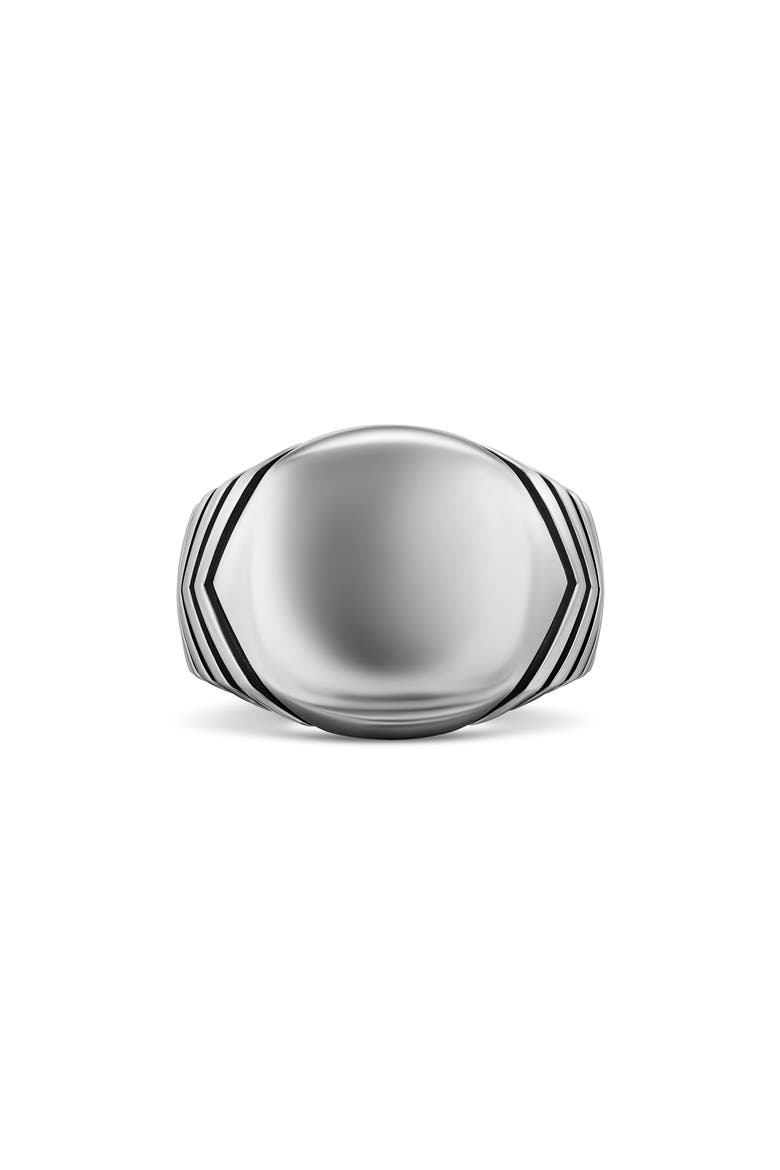 Chevron Signet Ring in Sterling Silver, Alternate, color, SILVER