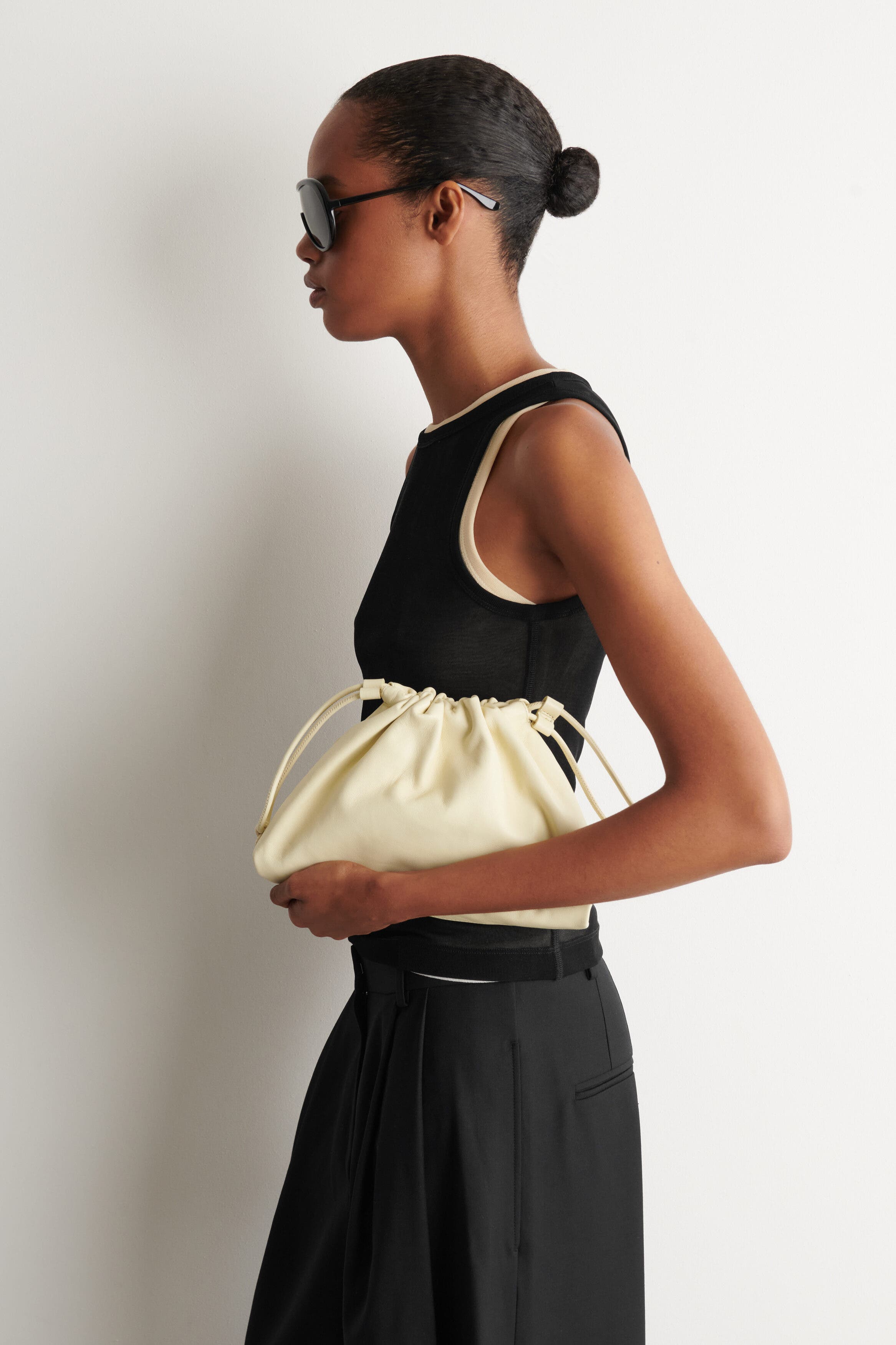 Mini Cavatelli Clutch Bag - Leather, Alternate, color, BUTTER YELLOW