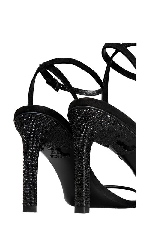 Tory Burch "pave" Heel Sandal 90mm Shoes In Black