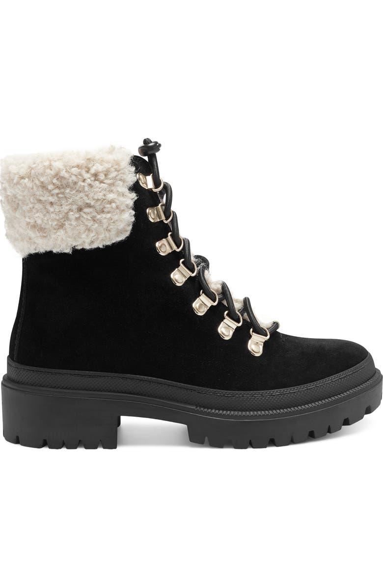 Sole Society Eavan Faux Shearling Bootie, Alternate, color,