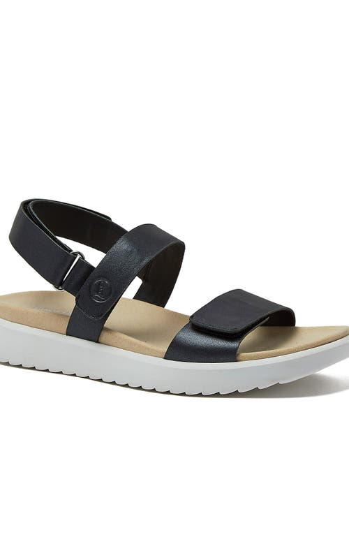 LANDS' END LANDS' END COMFORT ADJUSTABLE LEATHER SANDALS 