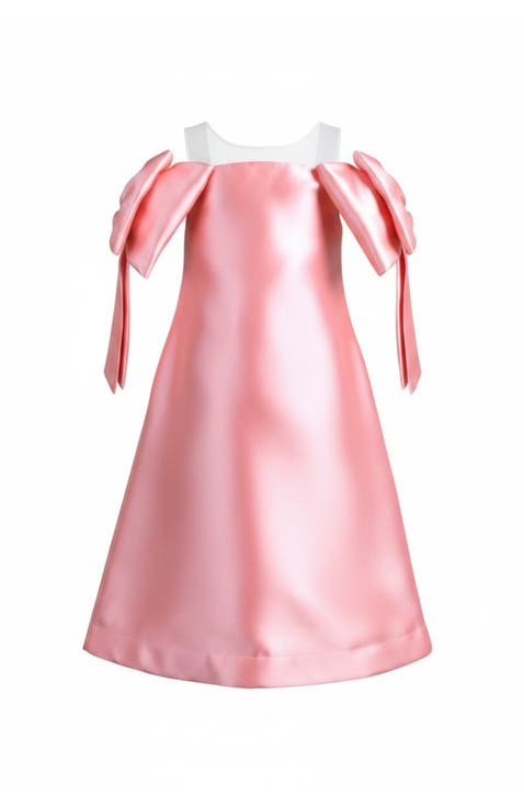 Beautiful Bow Shoulder Party Dress (Toddler, Little Kid & Big Kid)