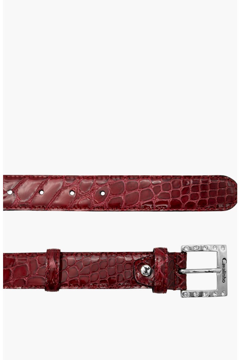 Gallop 805 Patent Leather Belt, Alternate, color, Red