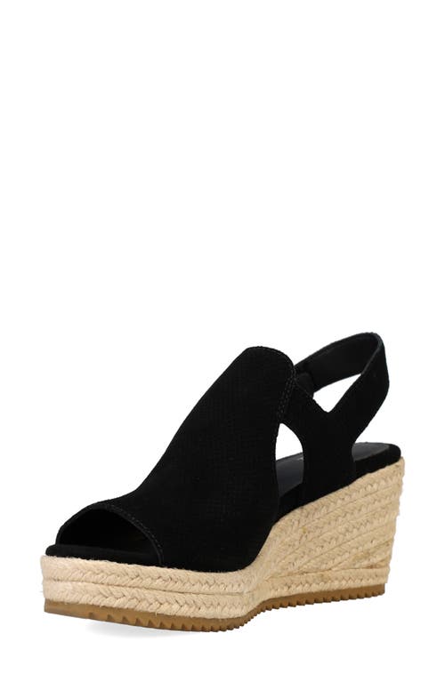 Eileen Fisher Wilda Espadrille Wedge Sandal In Black