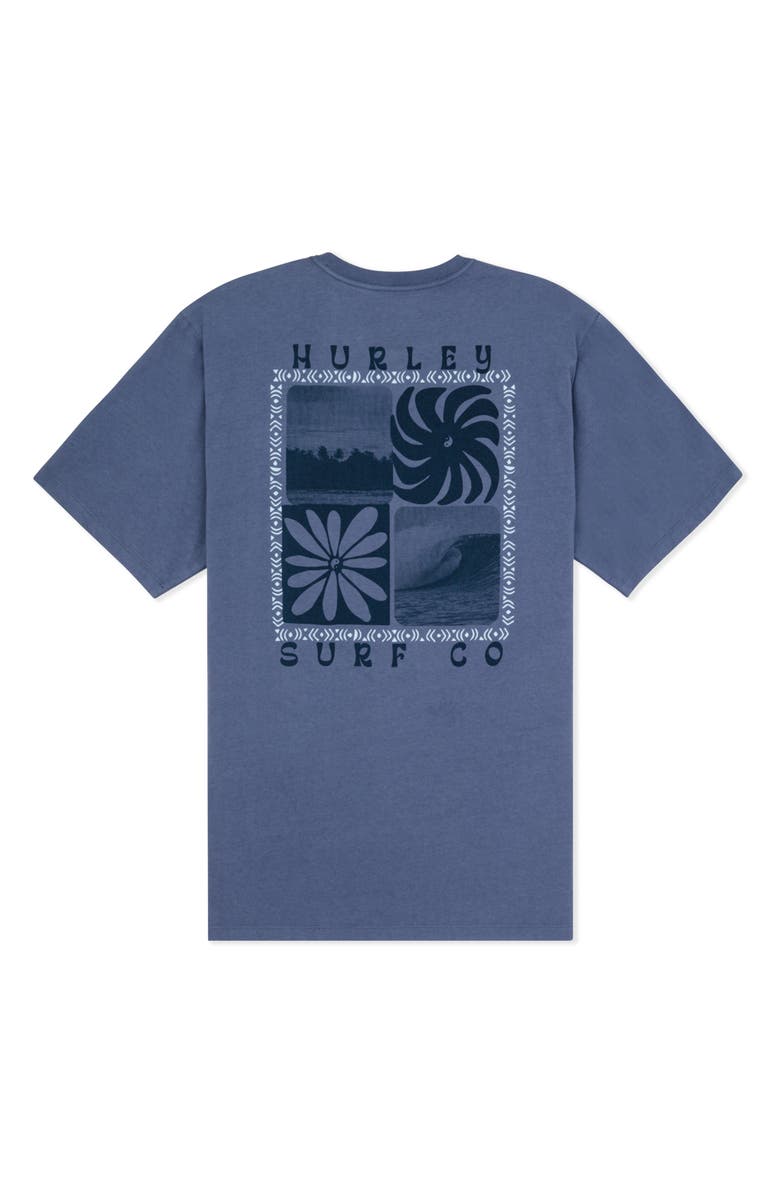 Hurley Cycles of Earth Cotton Graphic T-Shirt, Alternate, color, Monsoon