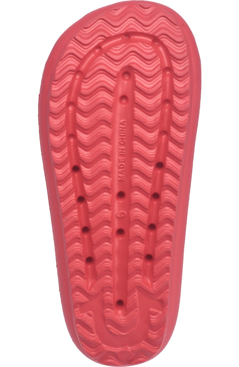 True Religion Foxy Logo Slide, Alternate, color, Red