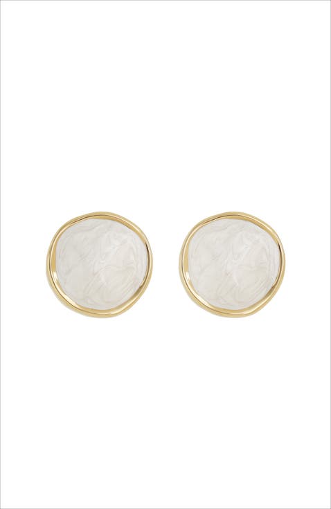 Enamel Ripple Earrings