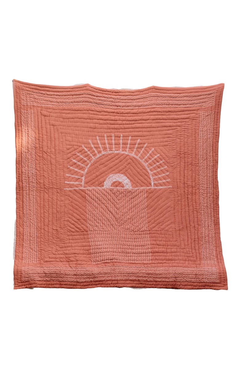 CQC LA Taos Quilt - with 2 shams, Alternate, color, Beige, Brown