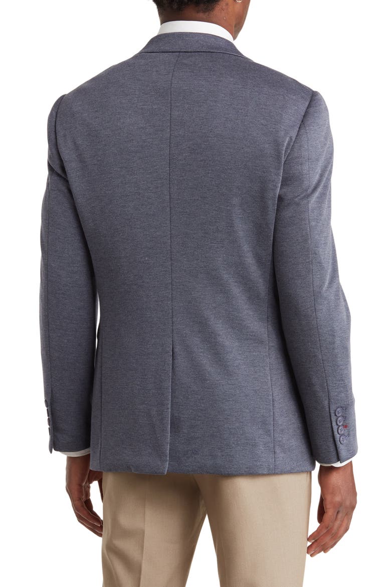Super Stretch Cotton Blend Blazer, Alternate, color, NAVY
