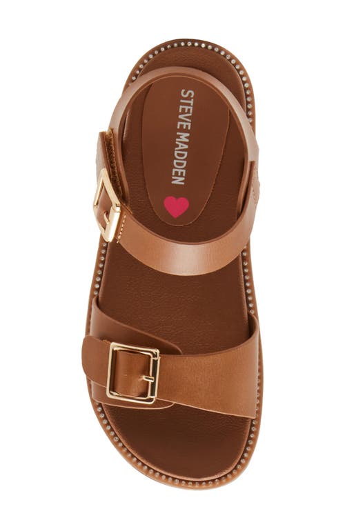 Steve Madden Kids' Jgal Platform Sandal In Tan