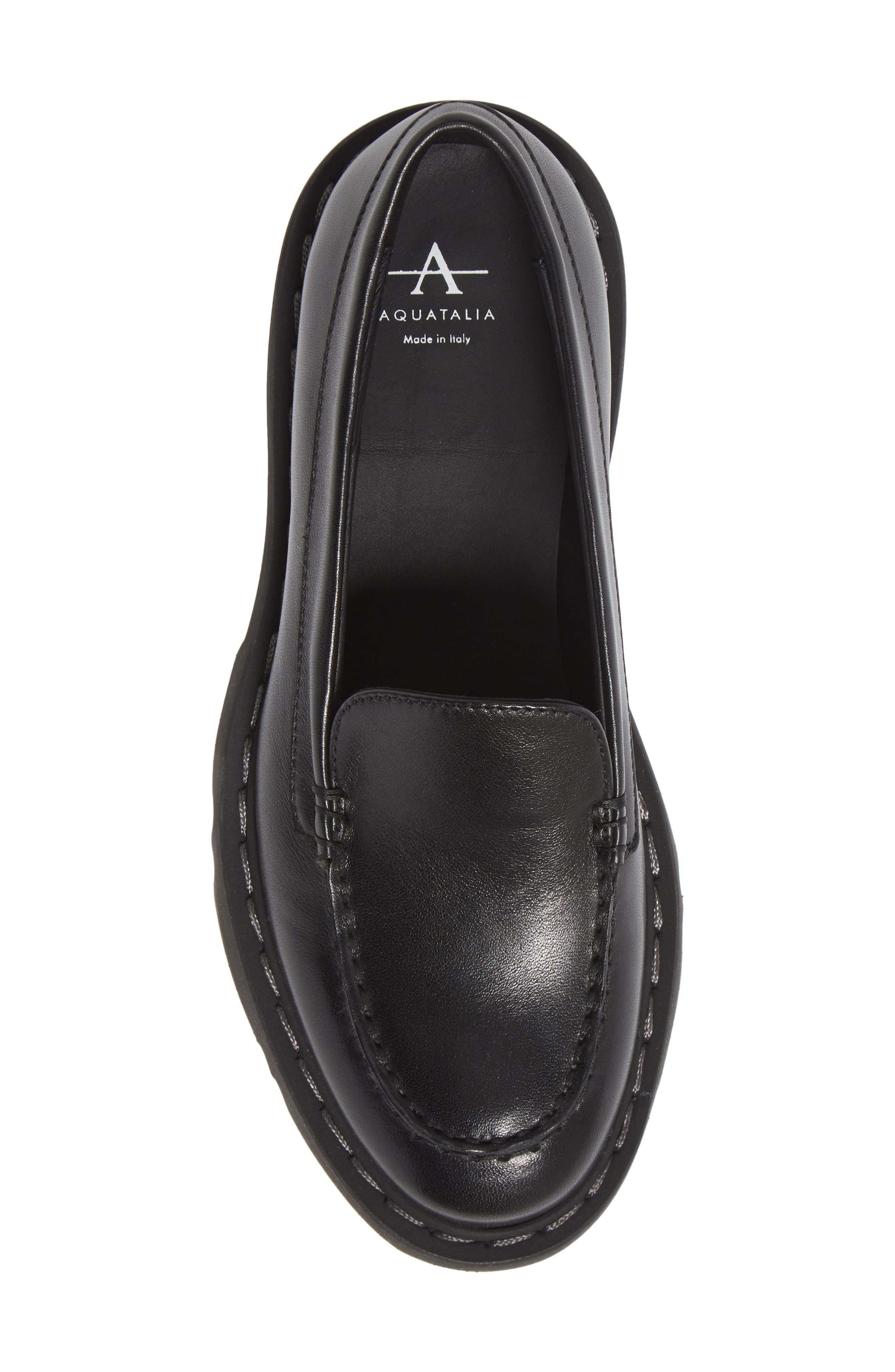 Aquatalia Hayley Water Resistant Platform Loafer, Alternate, color, 
