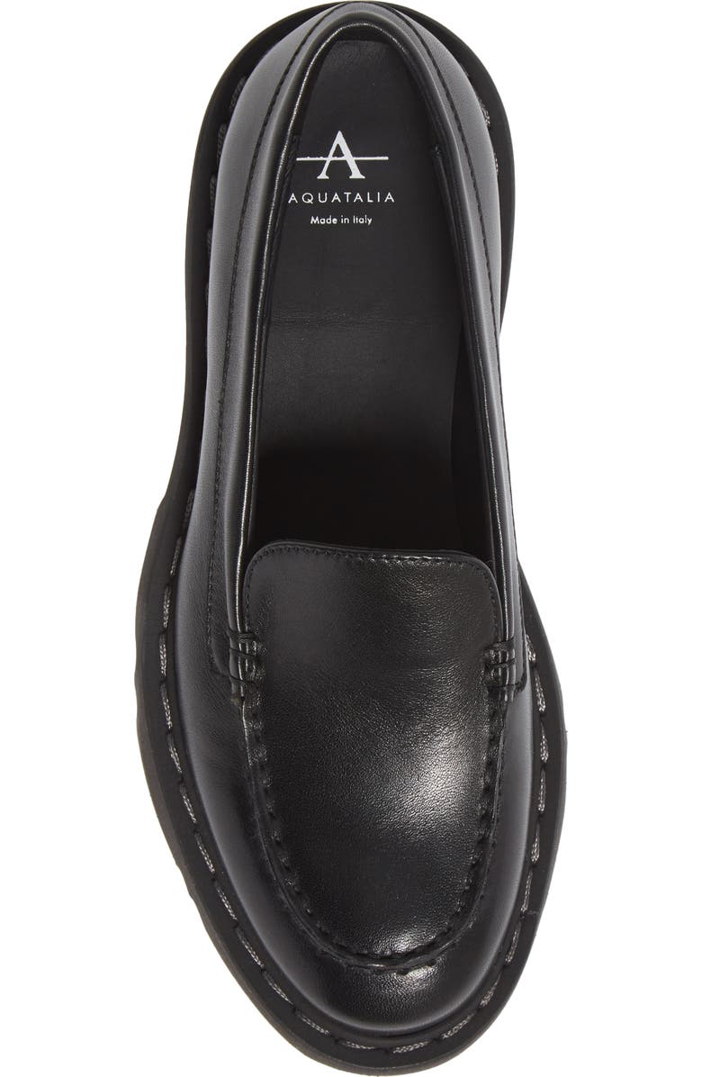 Aquatalia Hayley Water Resistant Platform Loafer, Alternate, color,