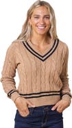 Hope & Henry Women's Organic V-Neck Cricket Sweater