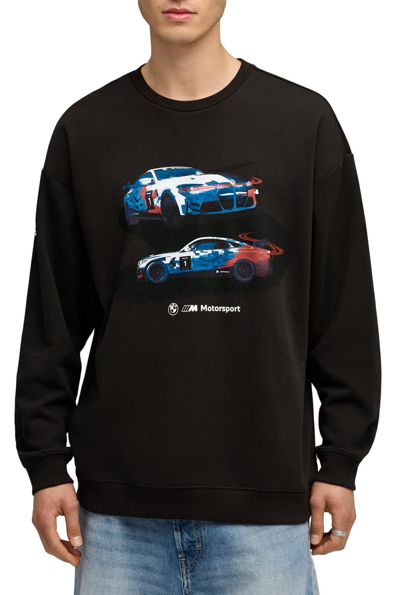x BMW M Motorsport Long Sleeve Graphic T-Shirt, Main, color, PUMA BLACK