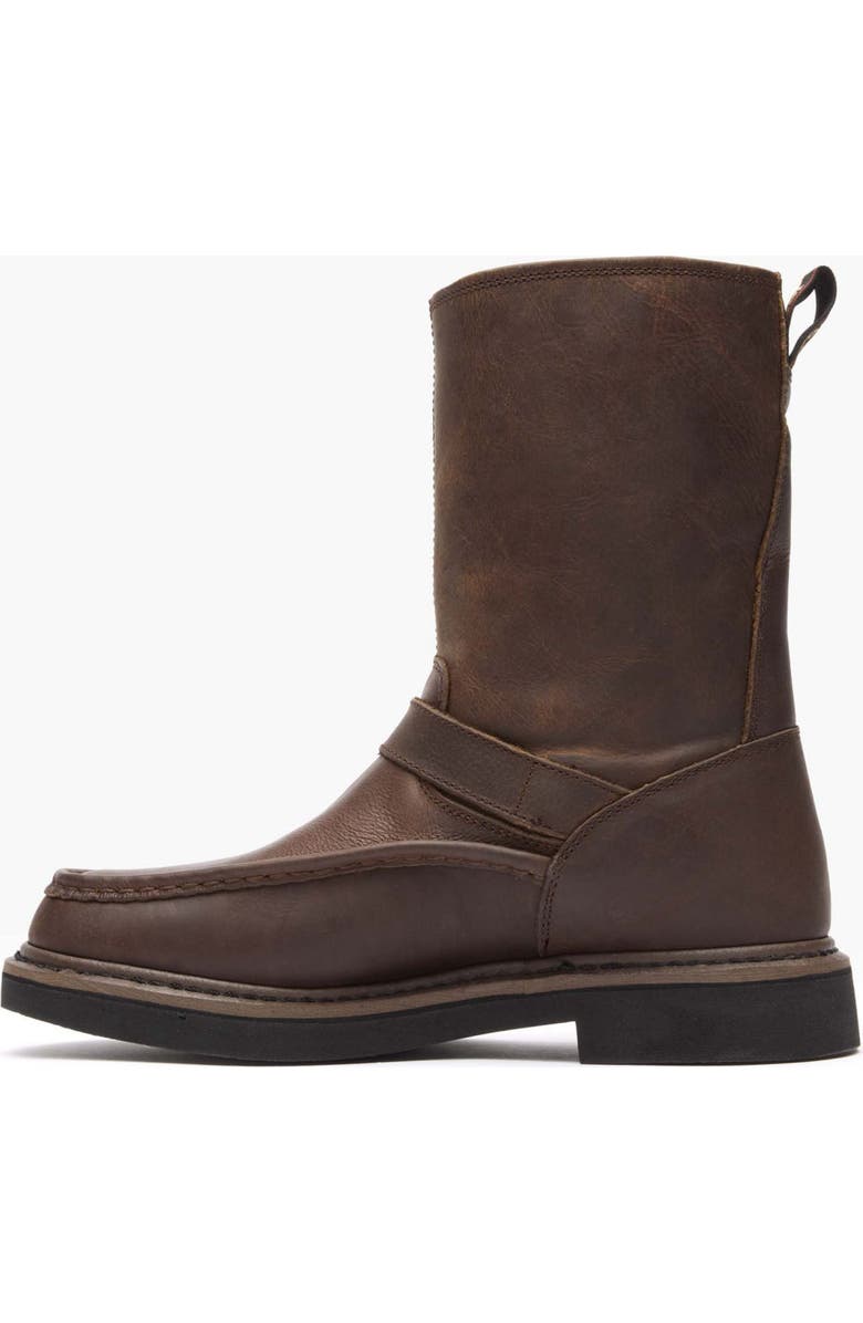 Georgia Boot Side Zip Waterproof Work Wellington, Alternate, color, Brown