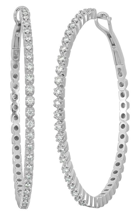 Audrey Diamond Hoop Earrings