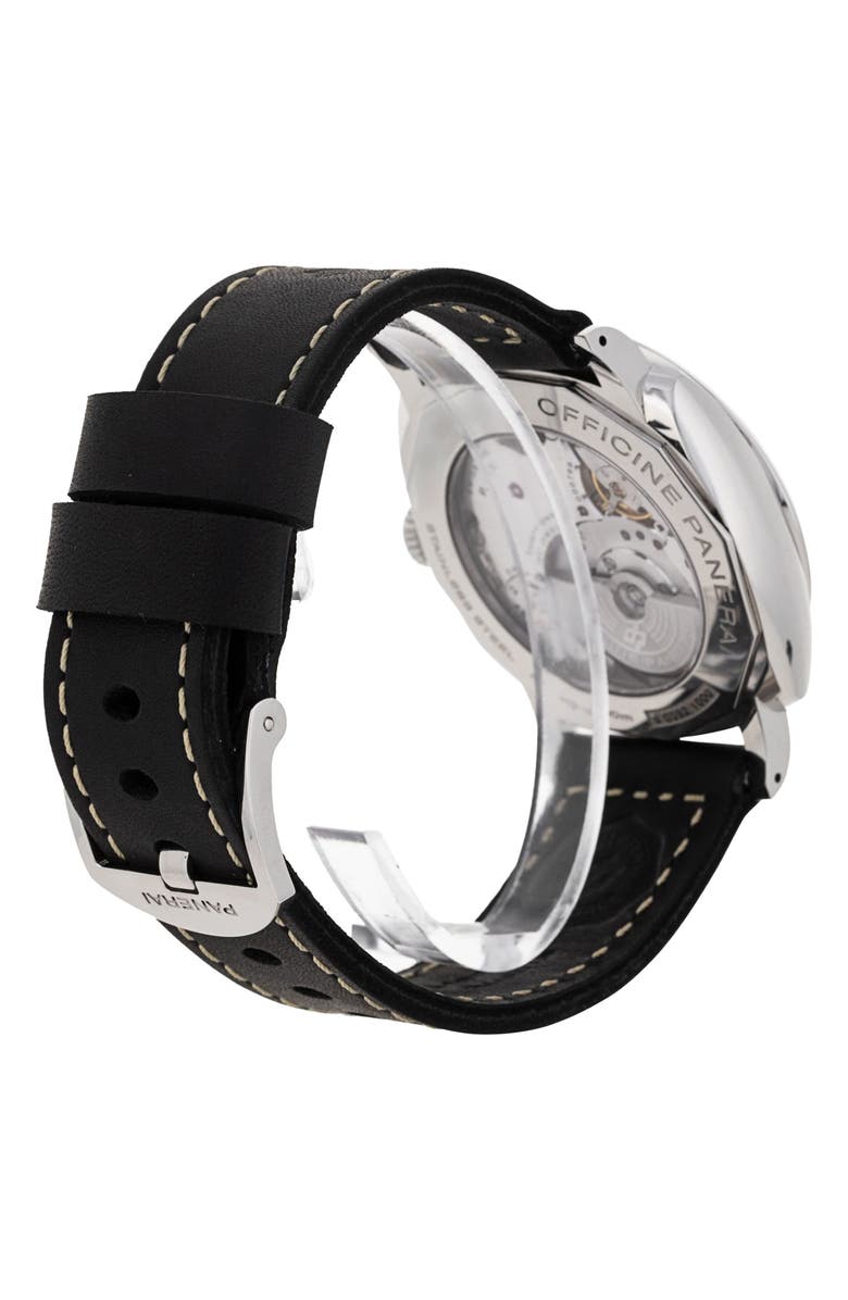 Watchfinder & Co. Panerai Preowned 2019 Radiomir 1940 GMT PAM00627 Automatic Leather Strap Watch, 45mm, Alternate, color, Black