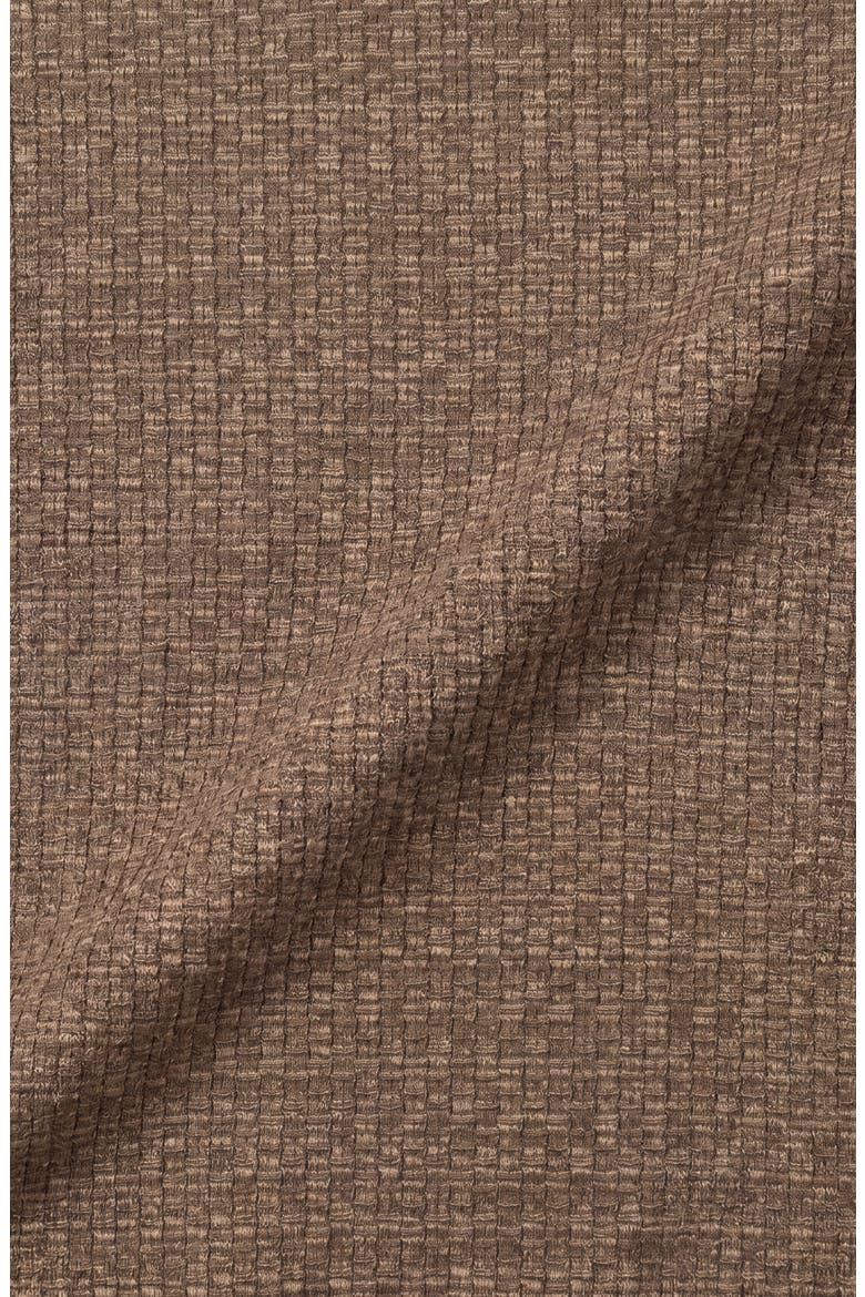 Textured Crewneck Sweater, Alternate, color, 10 BROWN