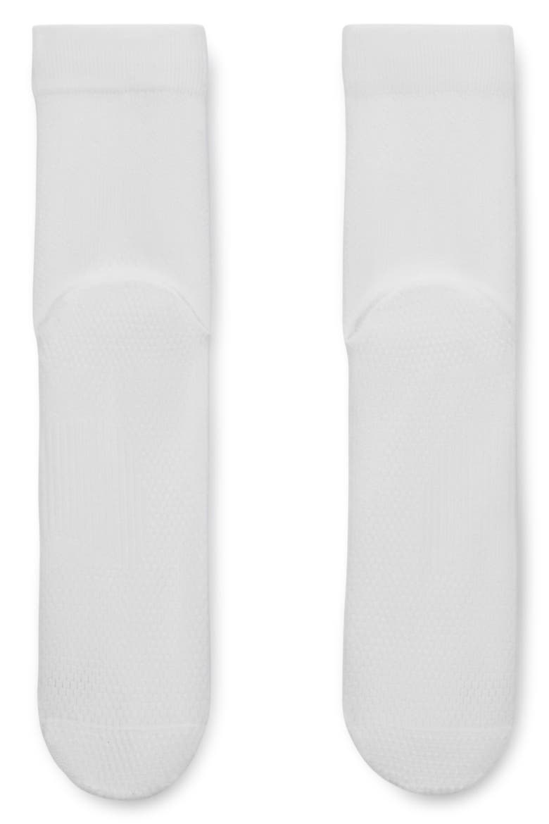 Running Lightweight Micro Crew Socks, Alternate, color, WHITE/ BLACK