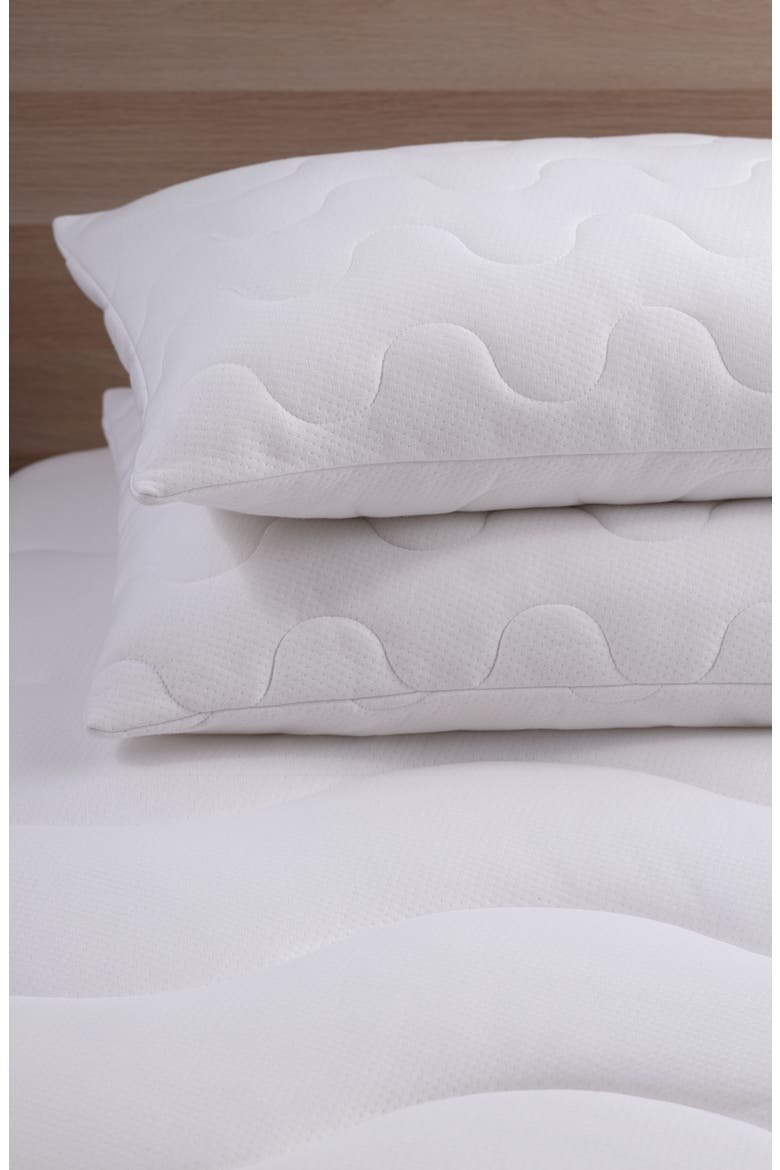 Climaknit CoolMax® Pillow Protector, Main, color, WHITE