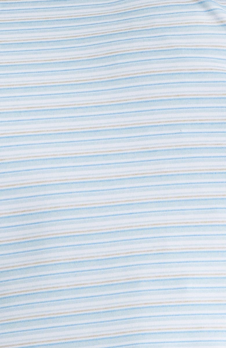 Peter Millar Chase Stripe Performance Jersey Polo, Alternate, color, Blue Frost