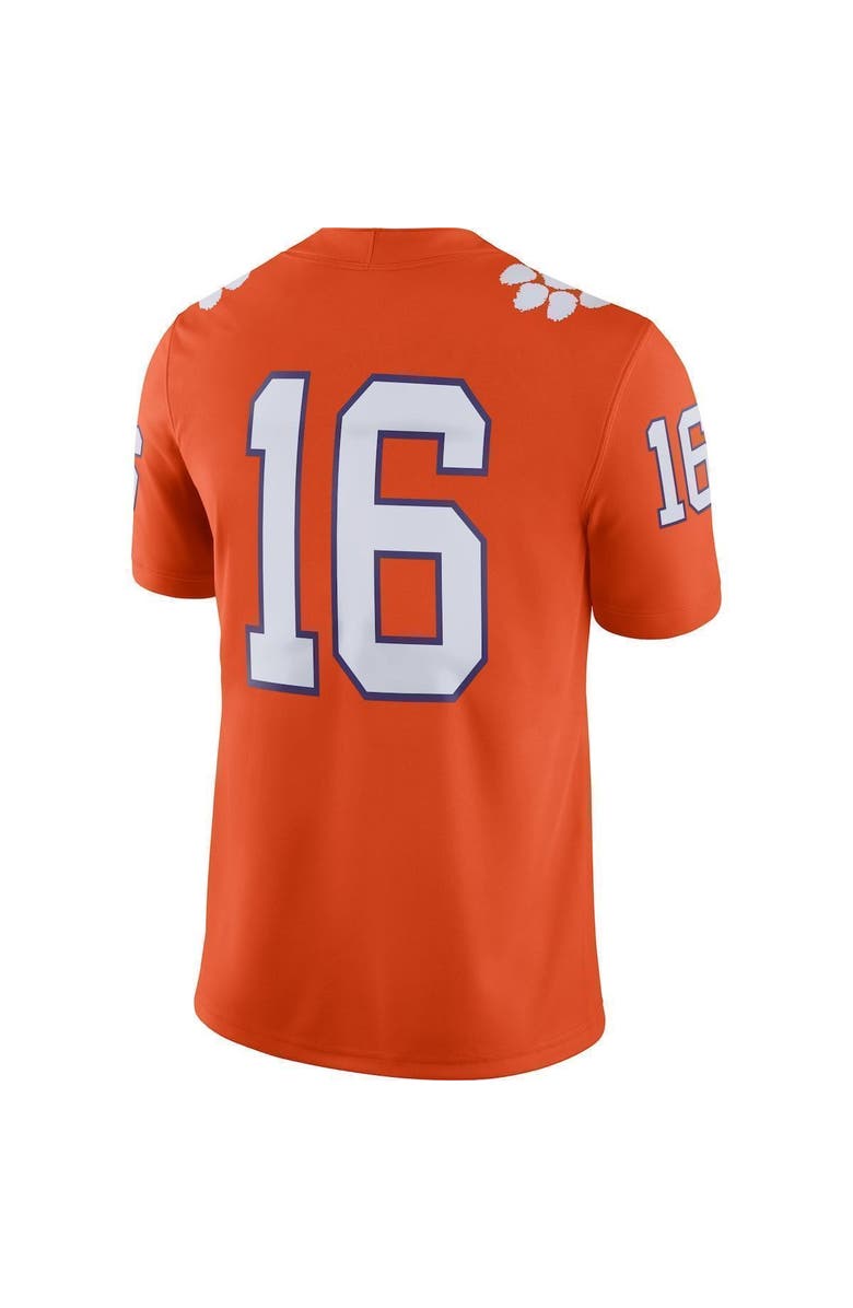 Nike Men's Nike #16 Orange Clemson Tigers Game Jersey, Alternate, color, 