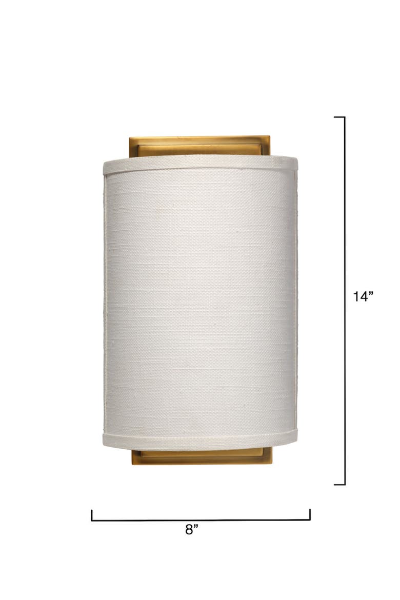 Riley Wall Sconce, Alternate, color, White