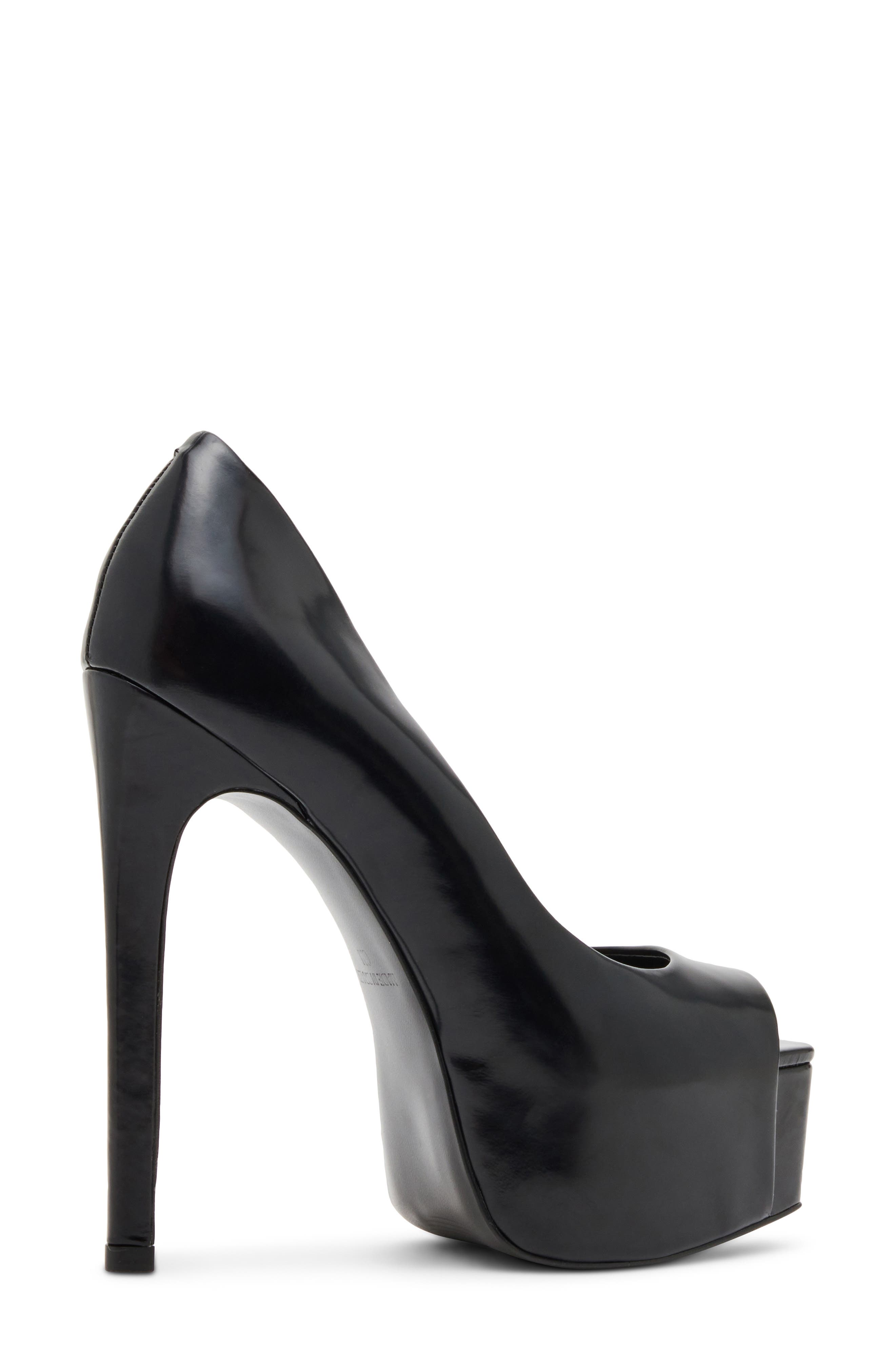 Stelan Platform Pump, Alternate, color, BLACK LEATHER