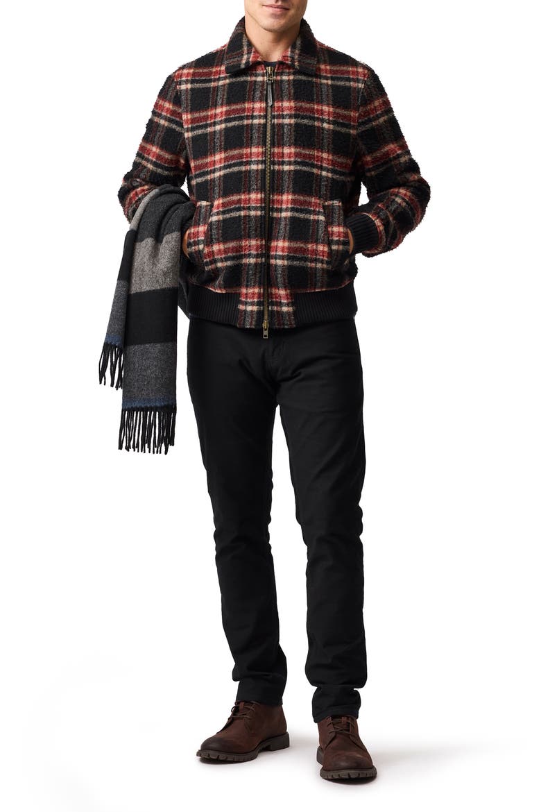 Rigney Wool Blend Bomber Jacket, Alternate, color, MIDNIGHT