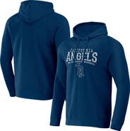 Darius Rucker Collection by Fanatics Men's Darius Rucker Collection by Fanatics  Navy California Angels Waffle-Knit Raglan Pullover Hoodie