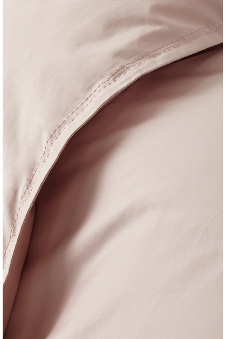400 Thread Count Organic Cotton Sateen Duvet Cover & Shams Set, Alternate, color, PINK SEPIA