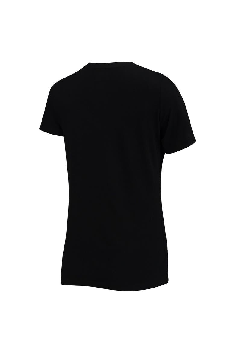 Women's New Era Black Washington Commanders V-Neck T-Shirt, Alternate, color, Black
