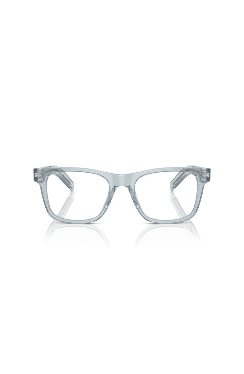 Prada 52mm Rectangle optical glasses, Alternate, color, Blue