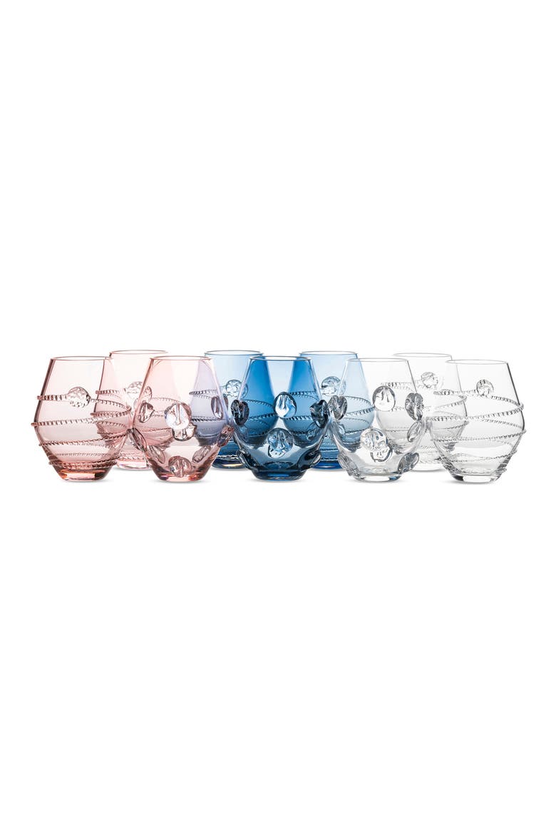 Set of 3 Mini Vases, Alternate, color, CLEAR