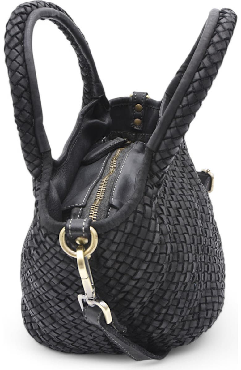 Bolsa Nova Lisa Woven Mini Tote, Alternate, color, Black