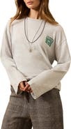 Faherty Sunwashed Long Sleeve Slub Organic Cotton Graphic T-Shirt