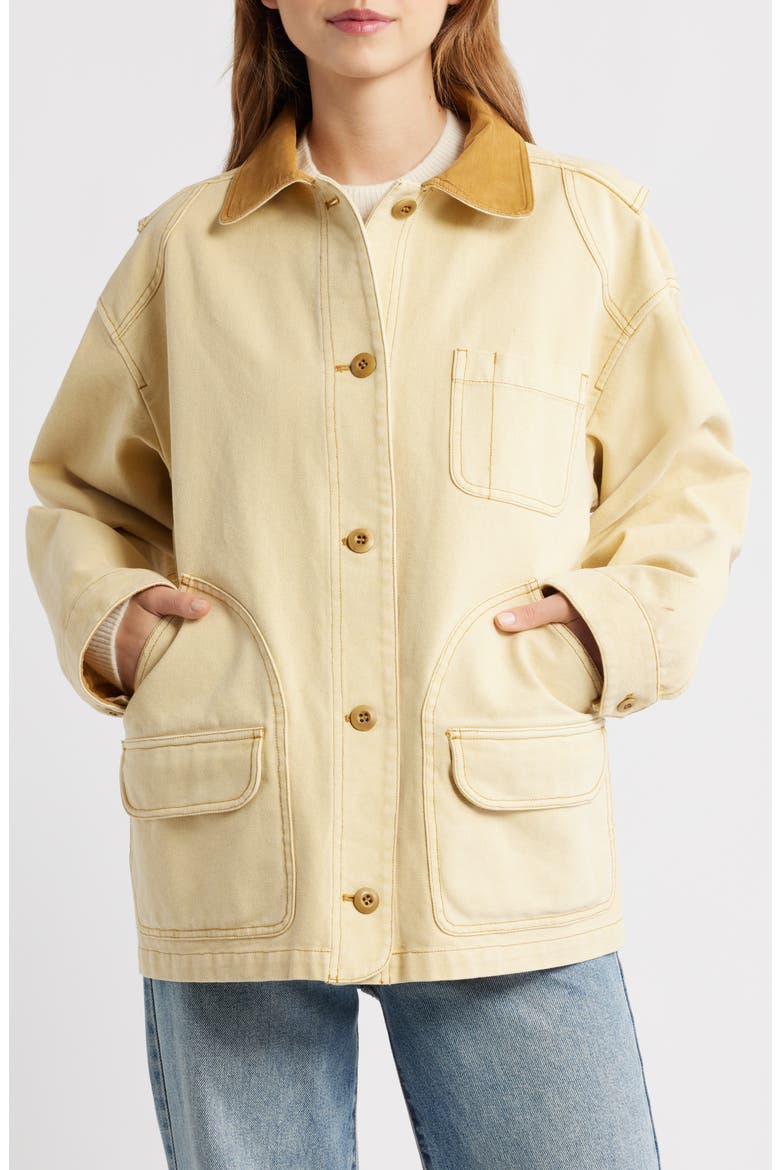 Pascual Barn Jacket, Alternate, color, STRAW