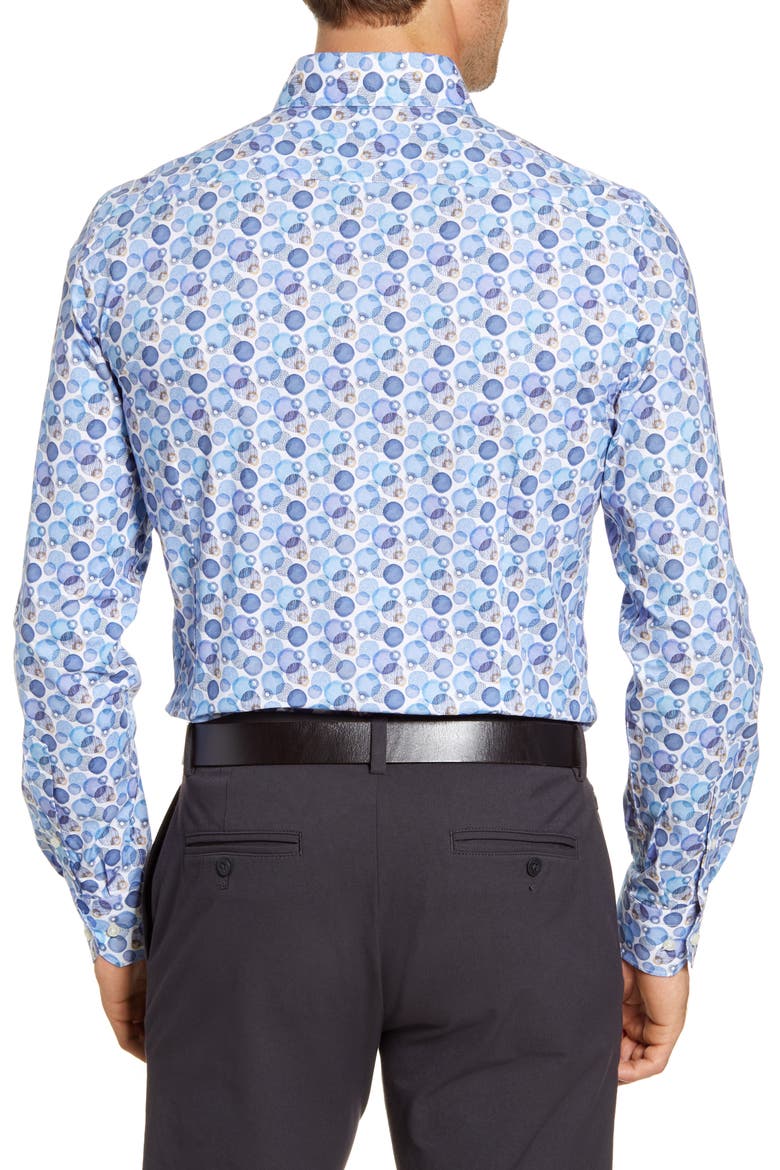 Regular Fit Button-Up Shirt, Alternate, color, BLUE